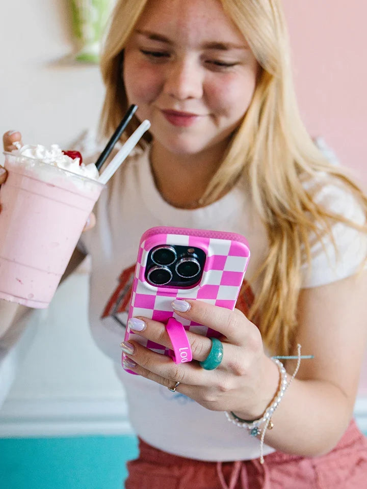Pink Checkered