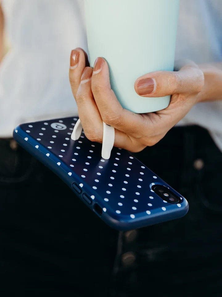 Navy Polka Dot