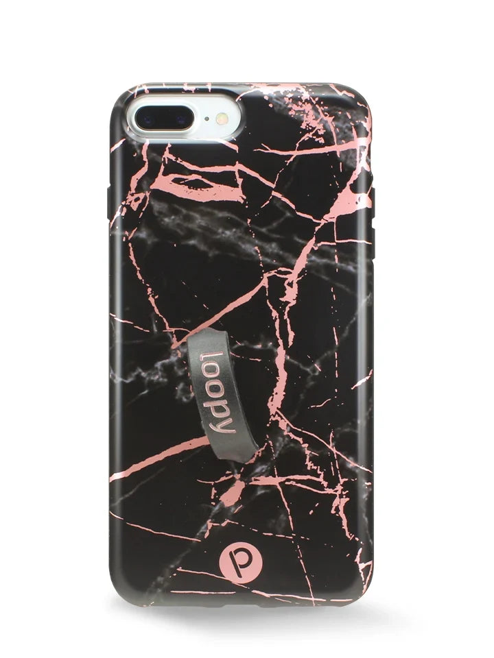 Black Rose Marble Metallic